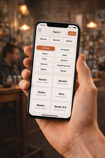 Demo Handy in der Hand